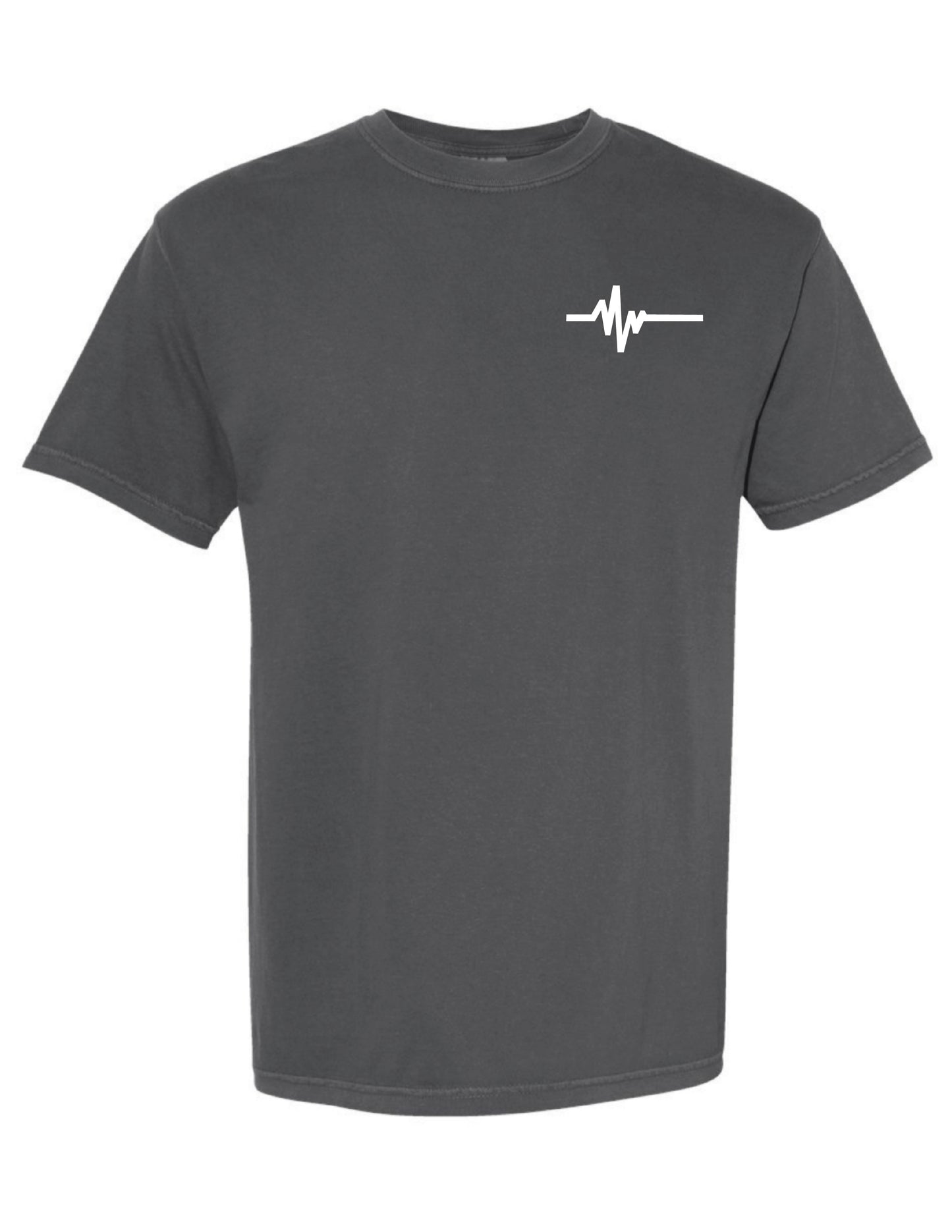 Embroidered Flatline EKG Heavyweight Tee