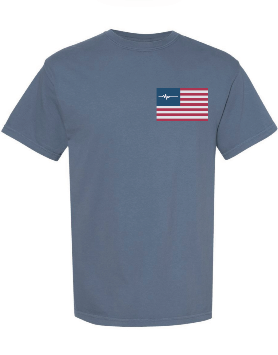 Flatline Old Glory Heavy Weight Tee