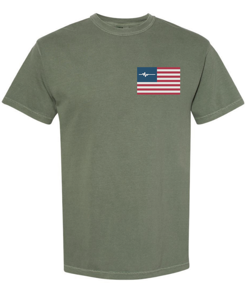 Flatline Old Glory Heavy Weight Tee