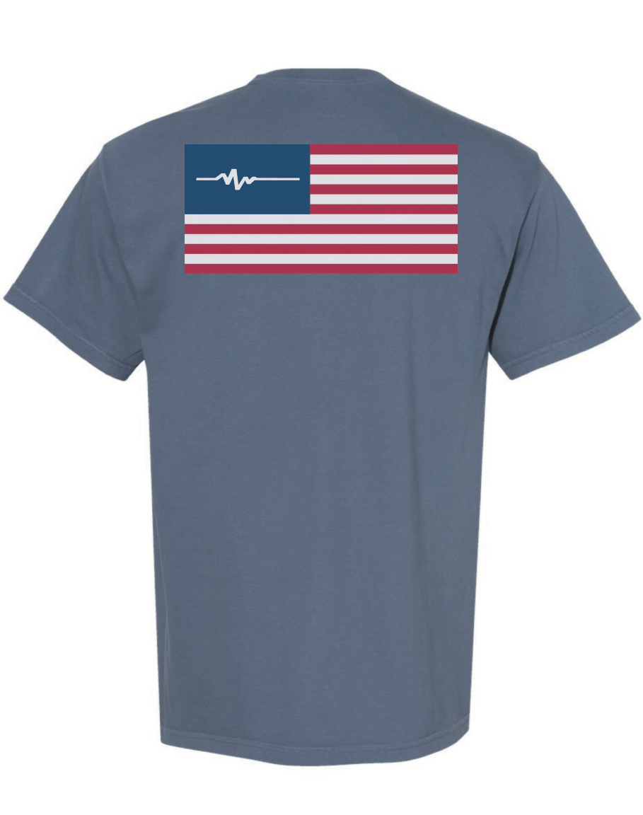 Flatline Old Glory Heavy Weight Tee