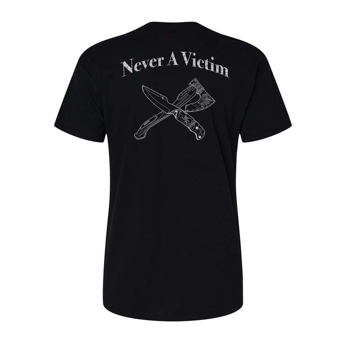 Ladies Never A Victim Blades Tee