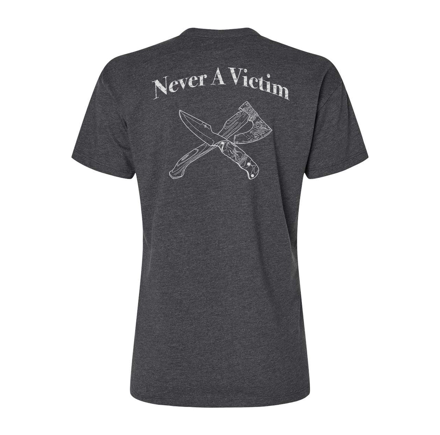 Ladies Never A Victim Blades Tee