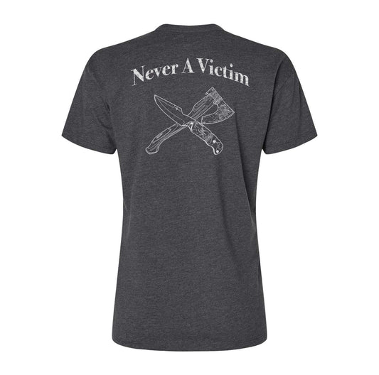 Ladies Never A Victim Blades Tee