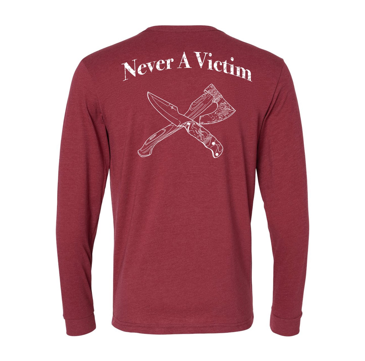 Never a Victim Blades Long Sleeve Tee