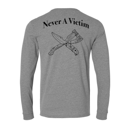 Never a Victim Blades Long Sleeve Tee