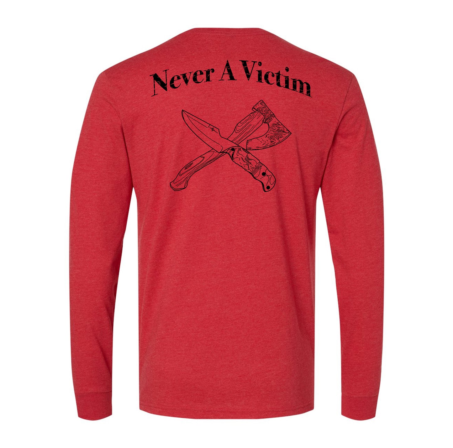 Never a Victim Blades Long Sleeve Tee